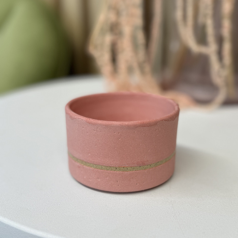 Стакан ручной работы розовый матовый Fabrica