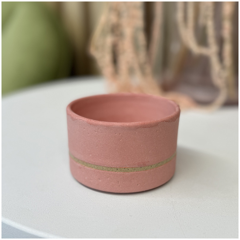 Стакан ручной работы розовый матовый Fabrica